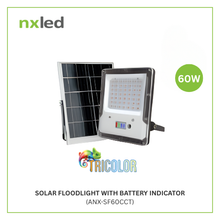NxLed TRICOLOR Solar Floodlight with Battery Indicator - 60W (ANX-SF60CCT)