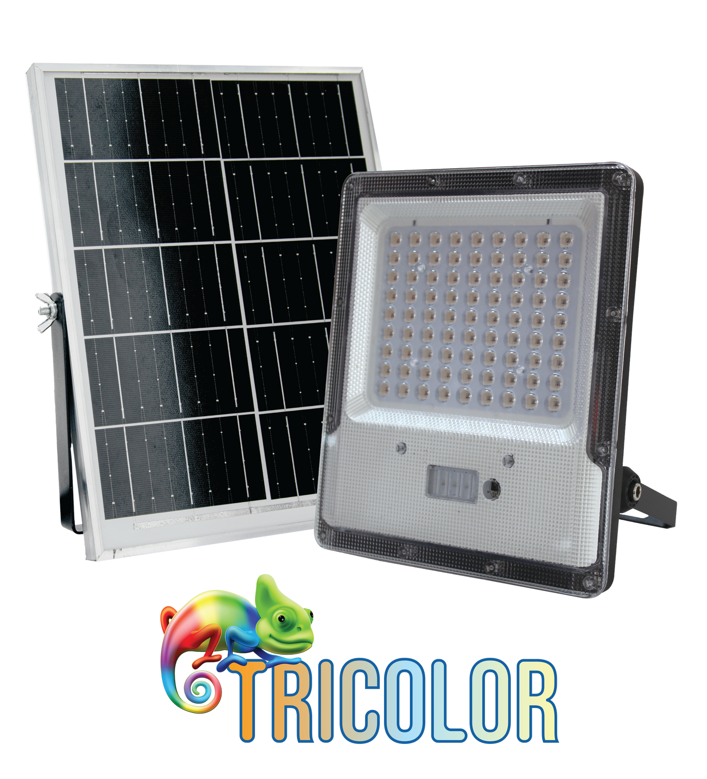 NxLed TRICOLOR Solar Floodlight with Battery Indicator - 100W (ANX-SF100CCT)