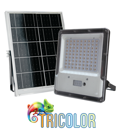 NxLed TRICOLOR Solar Floodlight with Battery Indicator - 100W (ANX-SF100CCT)