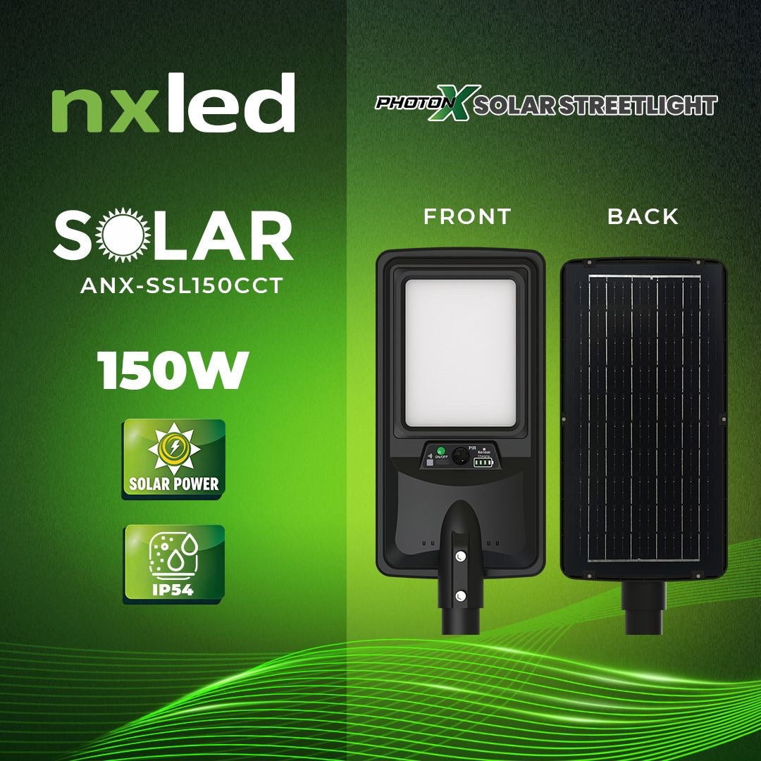 NxLed Solar Streetlight 150W (ANX-SSL150CCT)