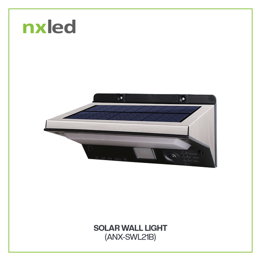 Nxled 4W Solar Wall Light IP44 - Daylight