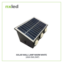 Nxled 6W Solar Wall Light 3000k Warm White IP65