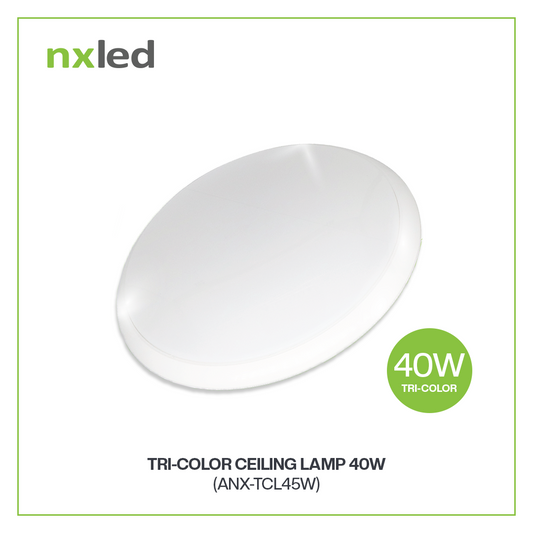 LED Tricolor Ceiling Lamp – Powerful Illumination with Color Flexibility