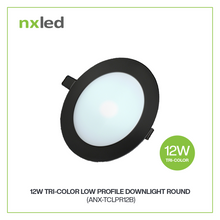 NxLed Tricolor Low Profile Downlight - 12W (ANX-TCLPR12B)
