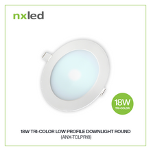 NxLed Tricolor Low Profile Downlight - 18W (ANX-TCLPR18)