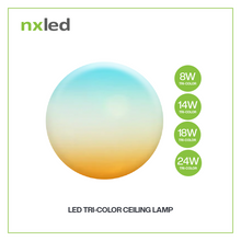 Nxled LED Tri-Color Ceiling Lamp 8W/14W/18/24W