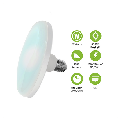 NxLed LED UFO Bulb - Daylight 15W (ANX-UFO15DLV)