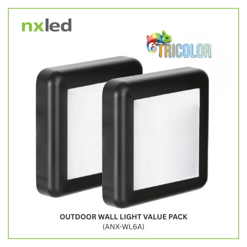 NxLed Outdoor Wall Light Value Pack (ANX-WL6A)