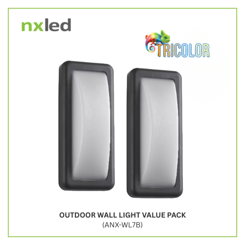 NxLed Outdoor Wall Light Value Pack (ANX-WL7B)