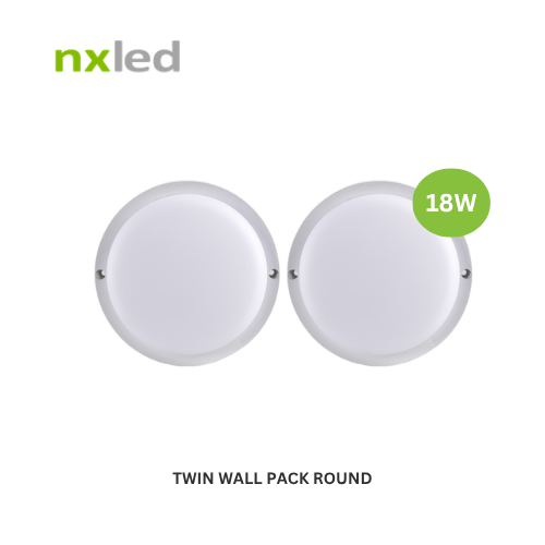 Nxled Twin Wall Pack 18W available in Warm white & Daylight