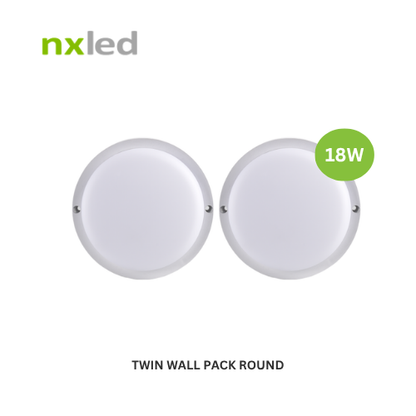 Nxled Twin Wall Pack 18W available in Warm white & Daylight