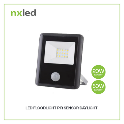 Nxled LED Floodlight with PIR Sensor 20W/50W Daylight