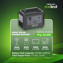 NxLed QSOLAR Power Station 600W (ANXSQ-PG600)
