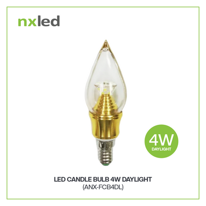 NxLed Candle Bulb - 4W Daylight/Warm White (ANX-FCB4DL) / (ANX-FCB4WW)