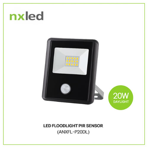 NxLed LED Floodlight with PIR Sensor 20W (ANXFL-P20DL)