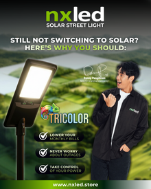 NxLed Solar Streetlight 150W (ANX-SSL150CCT)