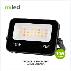 Nxled Tricolor AC Floodlight 10W (ANXFL-GN10TC)