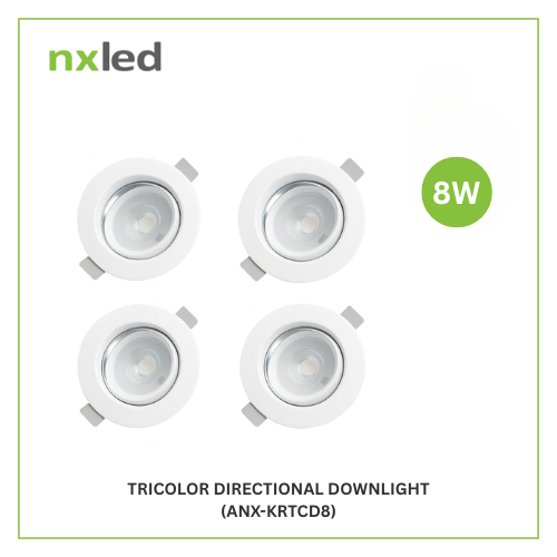 NxLed Tricolor Directional Downlight 4x8W (ANX-KRTCD8)