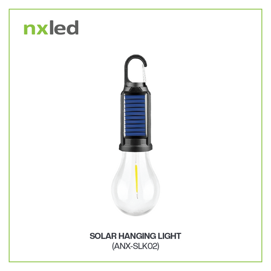Nxled 2.5W Solar Hanging Light - Warm White IP44