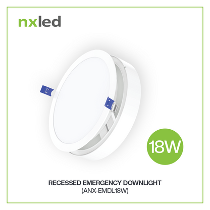 Nxled 18W Emergency Downlight (Recessed/Surface) Daylight