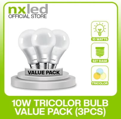 NXLED  10W TRICOLOR VALUE PACK ( 3PCS ) (  ANX-TCB10W-VP3 )