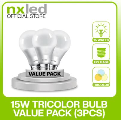 NXLED 15W TRICOLOR  VALUE PACK ( 3PCS) (  ANX-TCB15W-VP3 )