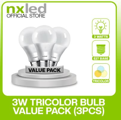 NXLED 3W TRICOLOR VALUE PACK ( 3PCS ) (  ANX-TCB3W-VP3 )