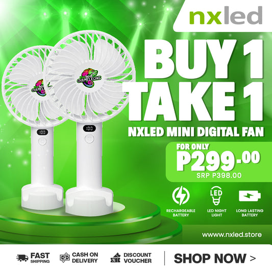 2 FOR 299: Nxled Chameleons Digital Mini fan (ANX-N95N) 2PCS.