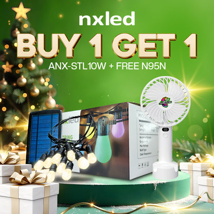 BUY1 GET 1 : P2,999 BUY STRING LIGHT (RGB) GET 1 NXLED DIGITAL FAN
