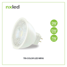 Nxled Tri-Color LED MR16 (Narrow Spot) 3W/5W/7W