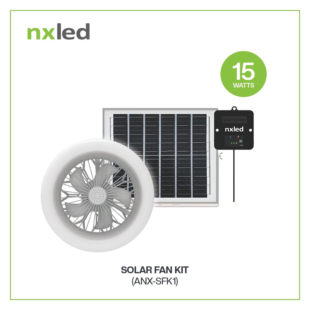 Nxled Solar Power Fan Light Kit (ANX-SFK1)