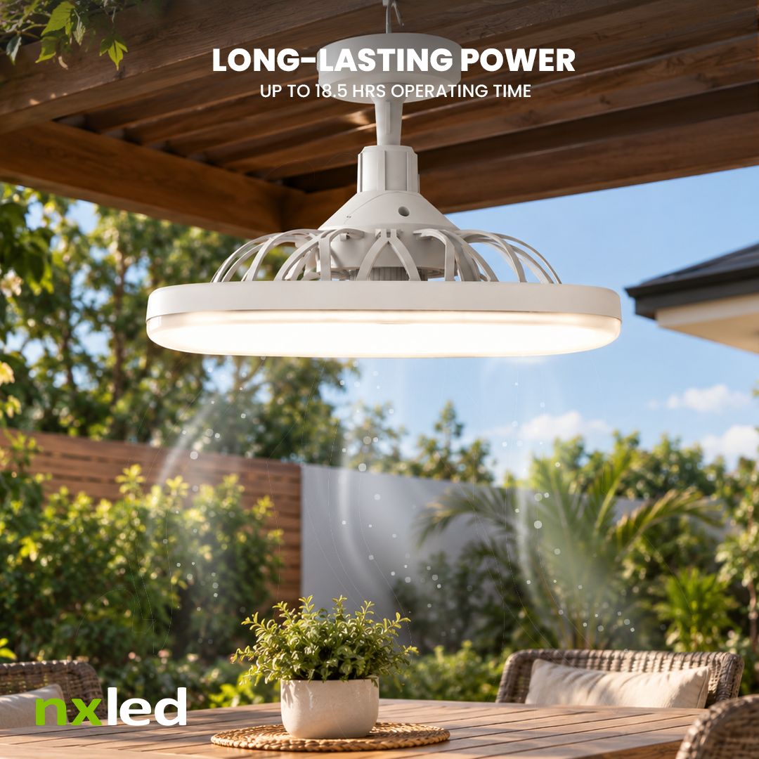 Nxled Solar Power Fan Light Kit (ANX-SFK1)