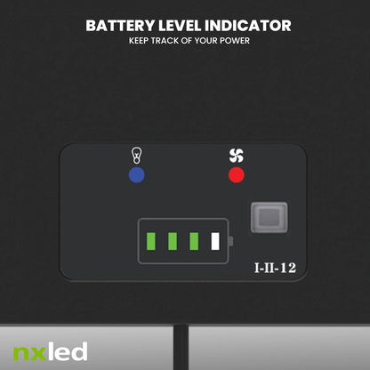 Nxled Solar Power Fan Light Kit (ANX-SFK1)