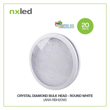 Nxled Tricolor Crystal Diamond Bulk Head (ANX-RBH20W/ANX-RBH20B)