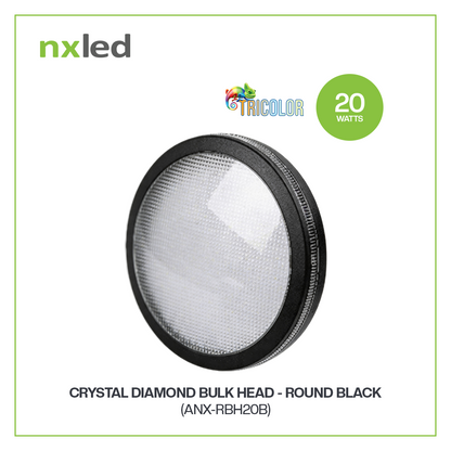 Nxled Tricolor Crystal Diamond Bulk Head (ANX-RBH20W/ANX-RBH20B)