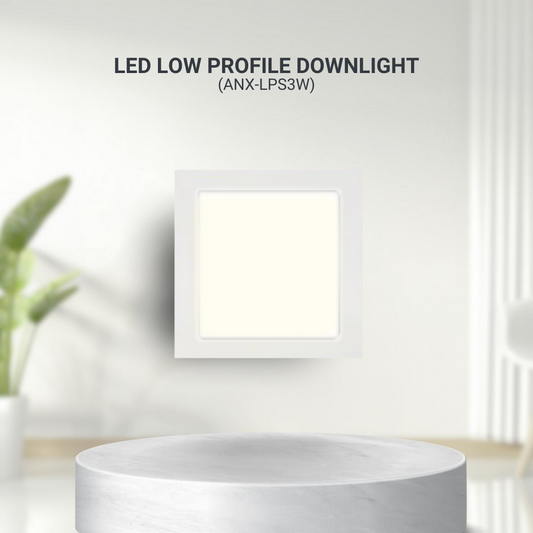 Nxled 3W LED Low Profile Downlight Square (ANX-LPS3W)