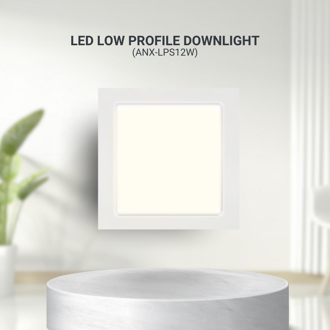 Nxled 12W LED Low Profile Downlight Warm White (ANX-LPS12W)