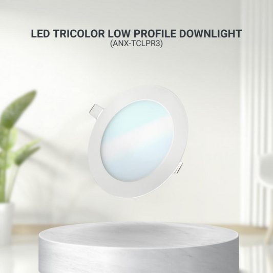 Nxled 3W Tri-Color Low Profile Downlight Round (ANX-TCLPR3)