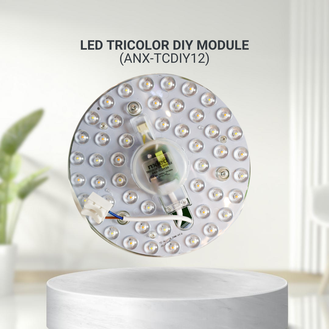 Nxled 12W Tri-Color DIY Lens Module Square Ceiling Lamp (ANX-TCDIY12)