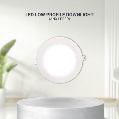 NxLed Round LED Low Profile Downlight 12W White (ANX-LPR12D) / (ANX-LPR12W)