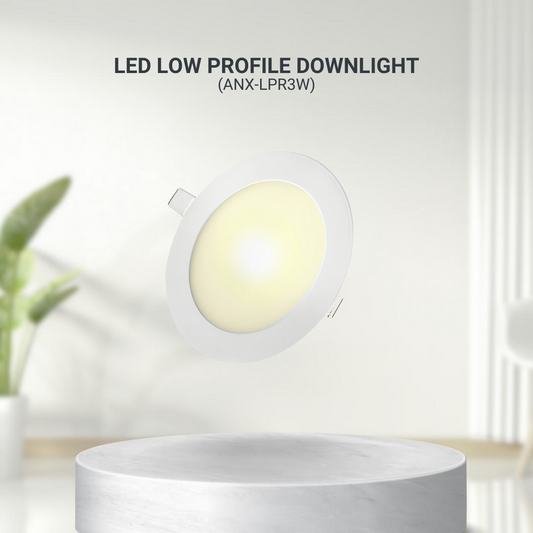 Nxled 3W LED Low Profile Downlight Round (ANX-LPR3W)