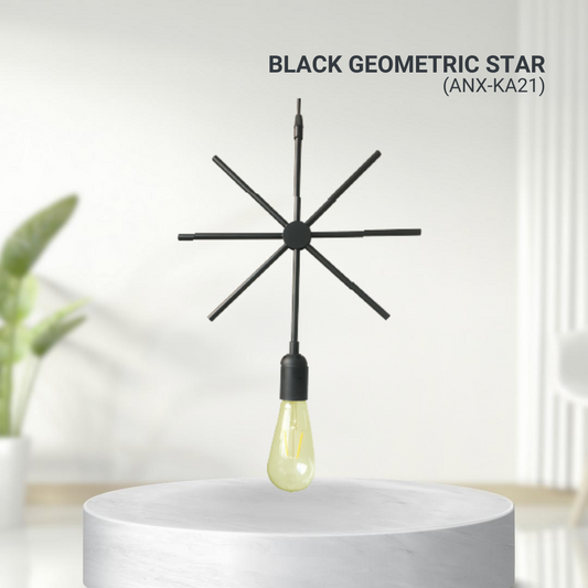 Nxled Chandelier Black Geometric Star (ANX-KA21)