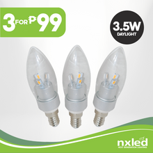 CLEARANCE SALE 6 PCS FOR P100: Nxled 3.5W Candle Bulb- Daylight (ANX-CL3DL)