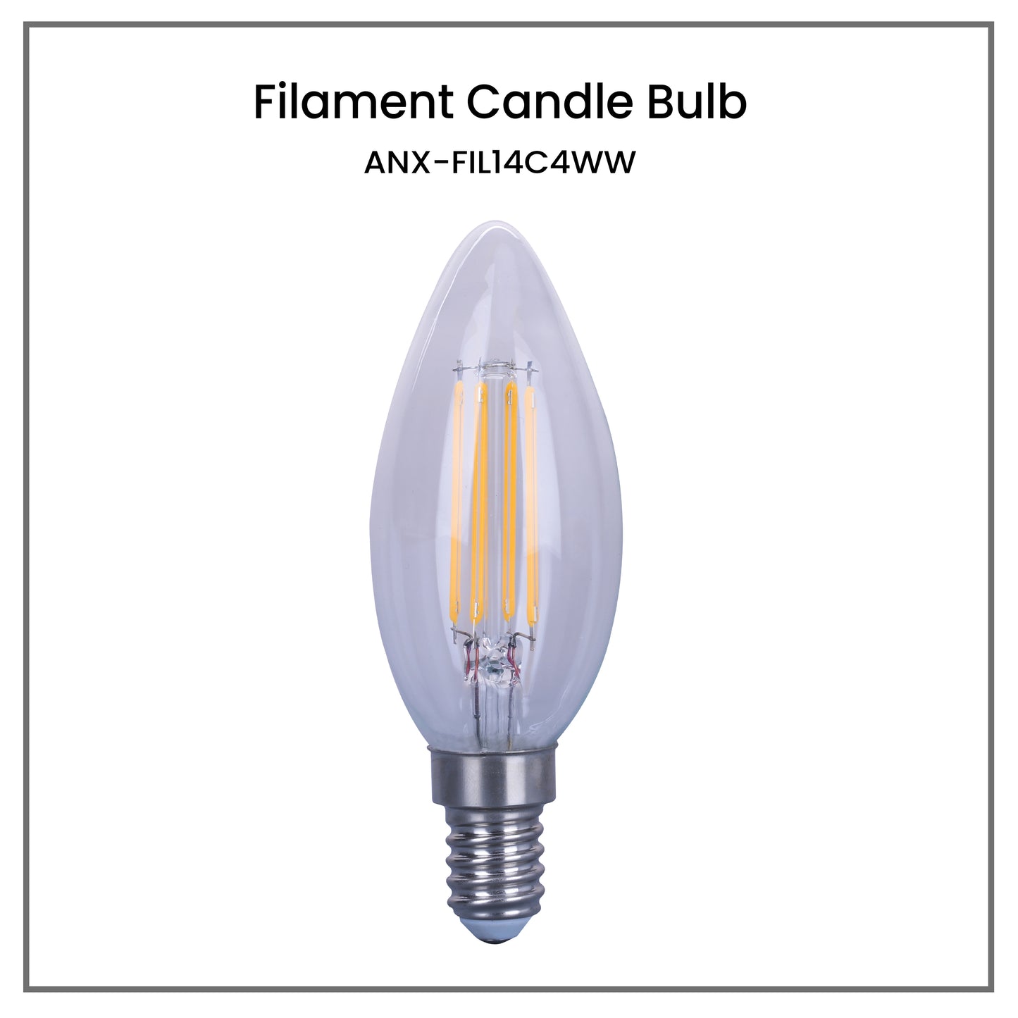 CLEARANCE SALE: 6PCS FOR P100 Nxled Filament Bulb (ANX-FIL14C4WW)