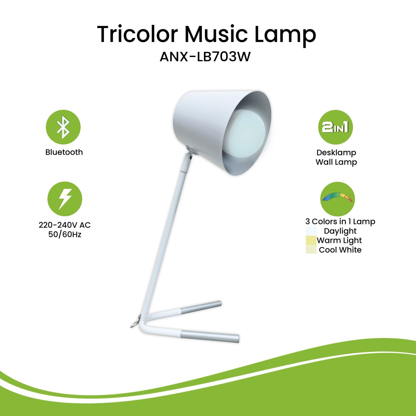 NxLed Tricolor Music Lamp (ANX-LB703W)