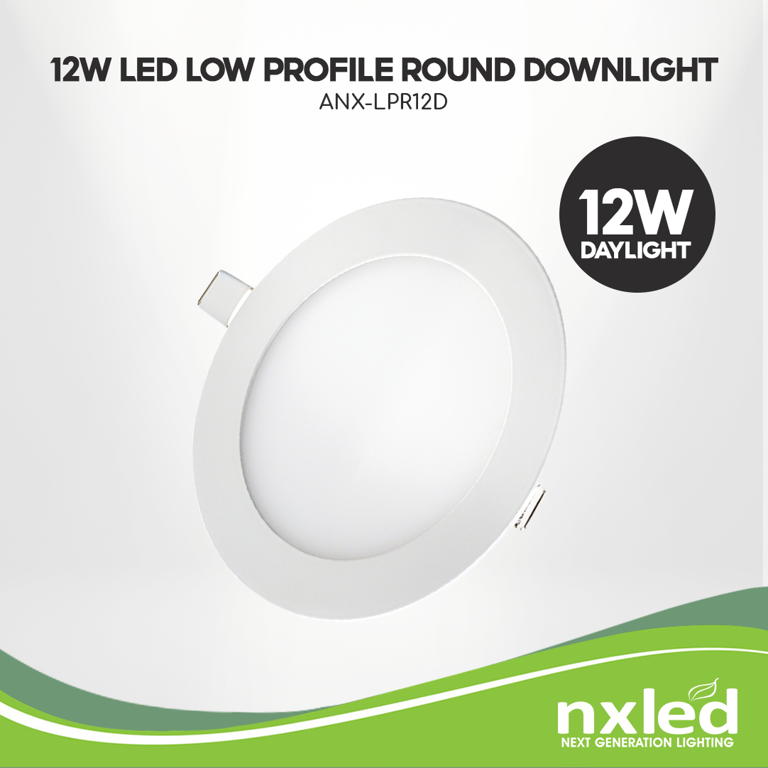 NxLedNxled 12W LED Low Profile Downlight (ANX-LPR12D)
Key Features:
Nxled 12W LED Low Profile Downlight (ANX-LPR12D)


12W, 6500K, Daylight,
Round
730 lumens
170x22mm, 30,000HRS
220-240VAC 50/60Hz
downlightsNXLED