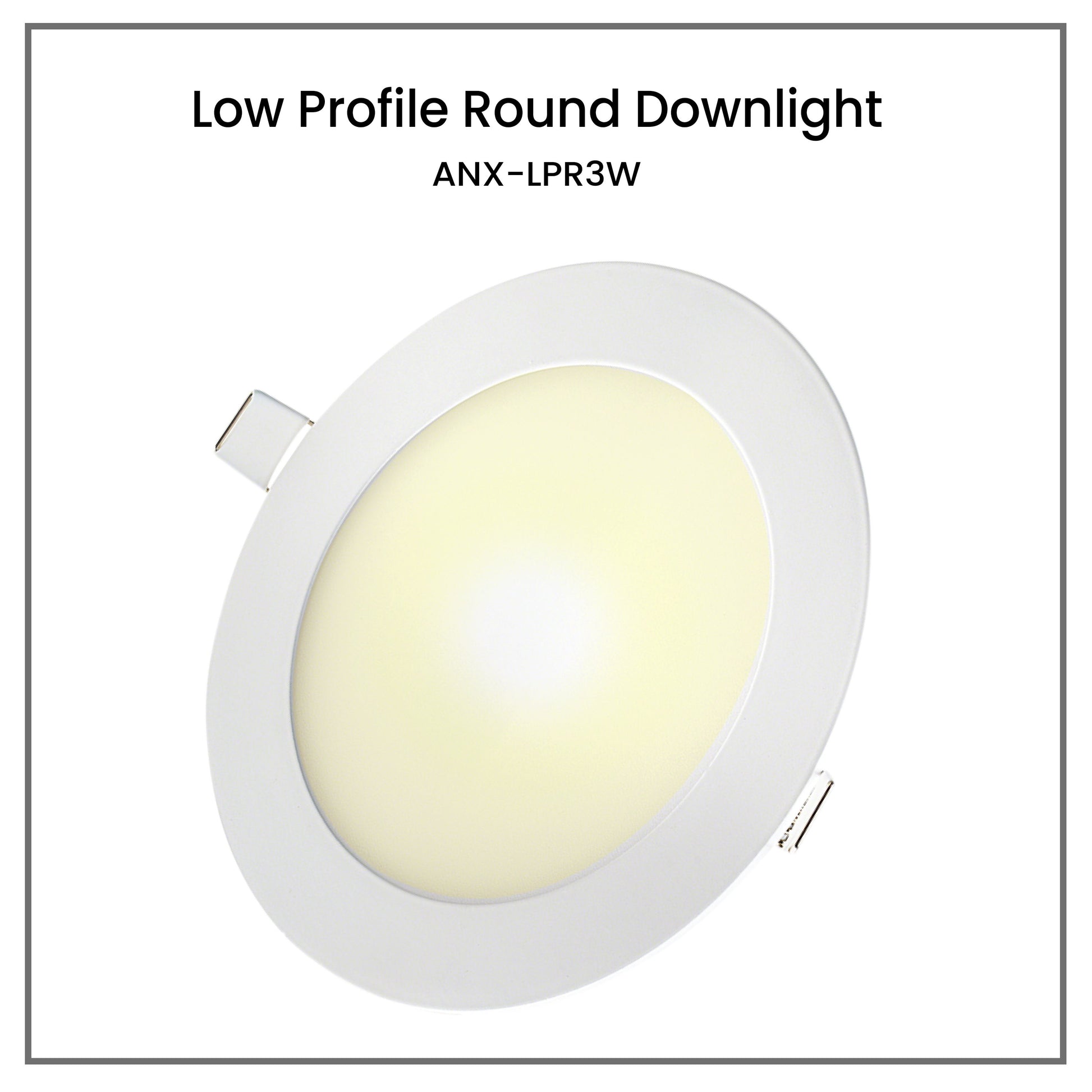 NxLedNxled 3W LED Low Profile Downlight (ANX-LPR3W)
Key Features:
Nxled 3W LED Low Profile Downlight (ANX-LPR3W)


3W, 3000K, Warm White,
120 lumens
85x22mm, 30,000HRS
220-240VAC 50/60Hz
downlightsNXLED
