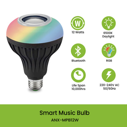 BUY 1 TAKE 1 Nxled Smart Music Party Bulb RGB (ANX-MPB12W x B1T1)