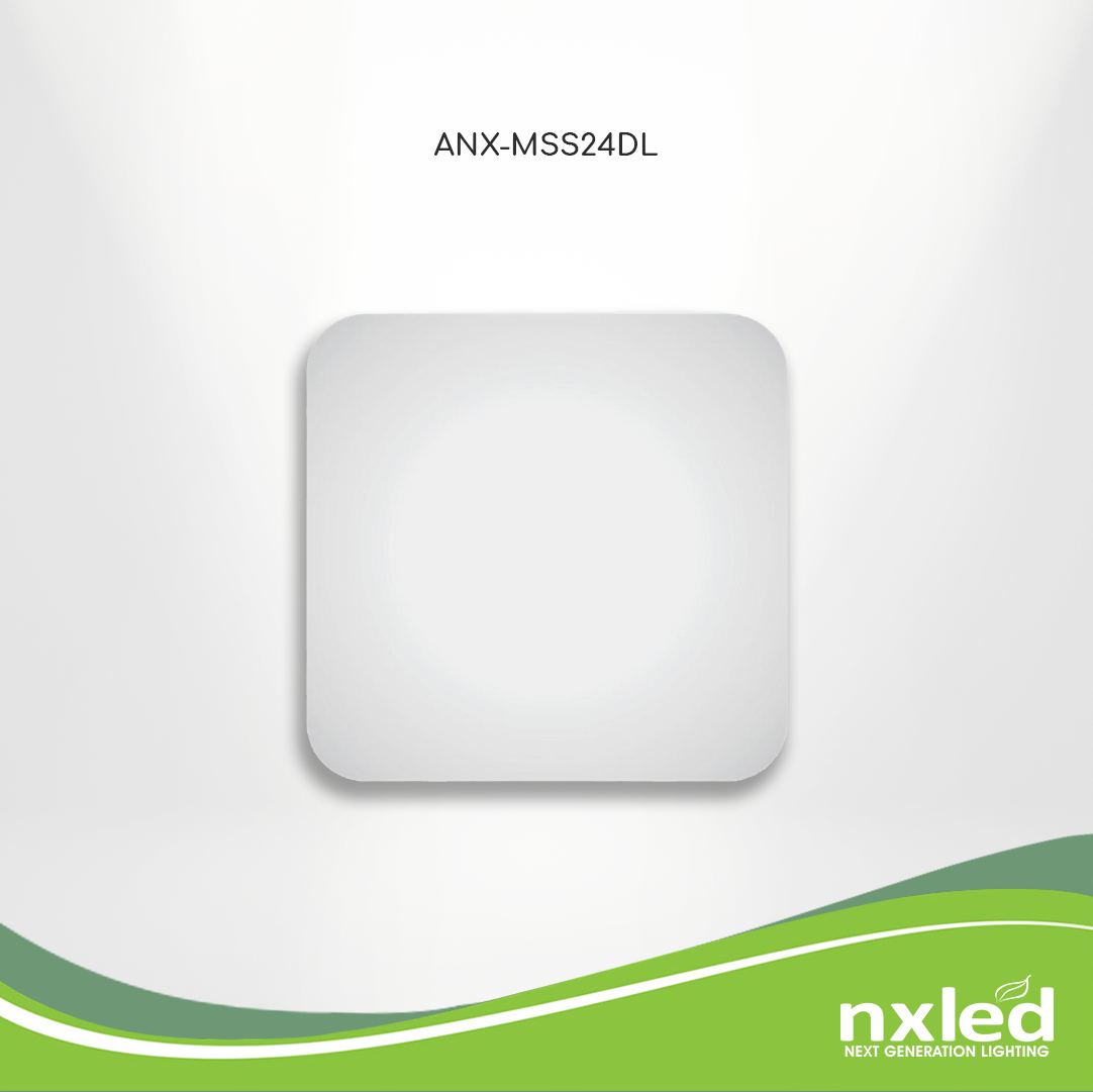 NXLED Square Ceiling Lamps with Microwave Sensor 24W (ANX-MSS24DL)