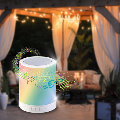 NxLed Smart Music Touch Lamp Bluetooth Speaker - White (ANX-MTL3)